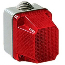 Φάρος Τοίχου Κόκκινος με ντουί Ε14 Στεγανός IP55 EC320R